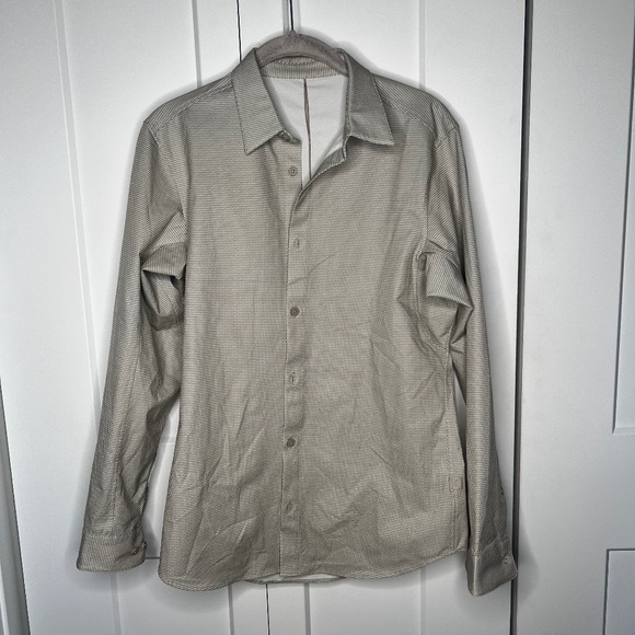 Lululemon Classic Fit Long Sleeve Shirt Men's Size Large - Picture 1 of 6